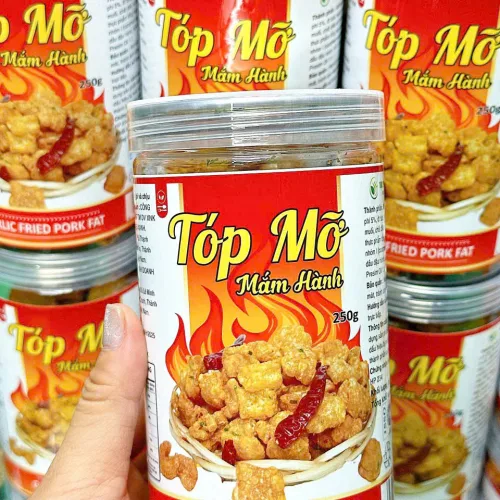 Tóp Mỡ Mắm Hành Thơm Ngon 250g Hộp Pet