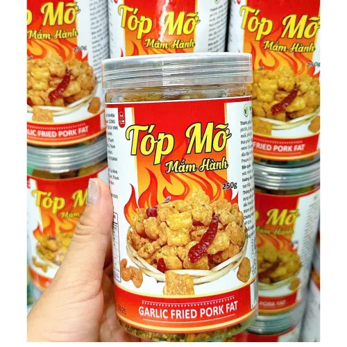 Tóp Mỡ Mắm Hành Thơm Ngon 250g Hộp Pet