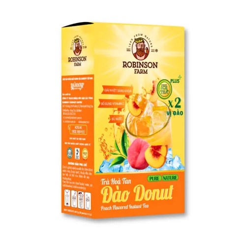 Trà Hoà Tan Robinson Farm Vị Đào Donut 150g