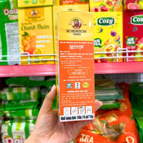 Trà Hoà Tan Robinson Farm Vị Đào Donut 150g