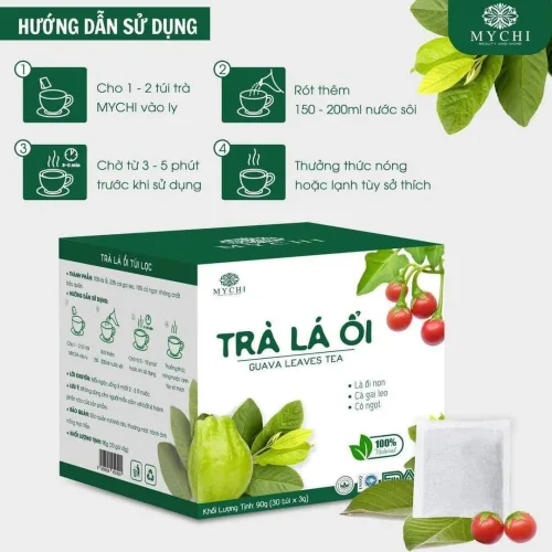 Trà Lá Ổi Mychi Hộp 30 gói