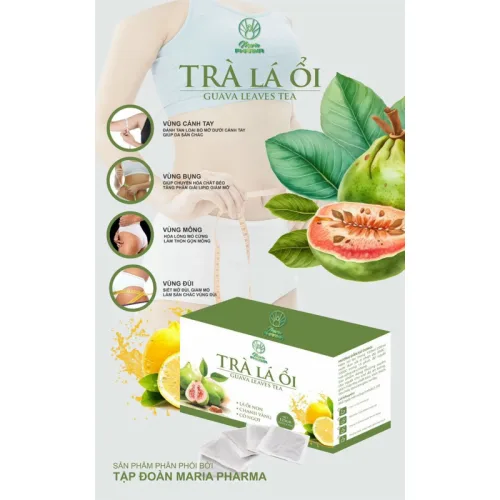 Trà Là Ổi Hỗ Trợ Giảm Mỡ Guava Leav Tea Maria Pharma