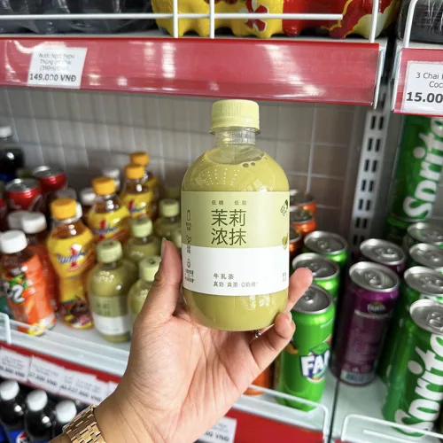Trà Sữa HEYTEA Vị Trà Xanh Hoa Nhài 350ml