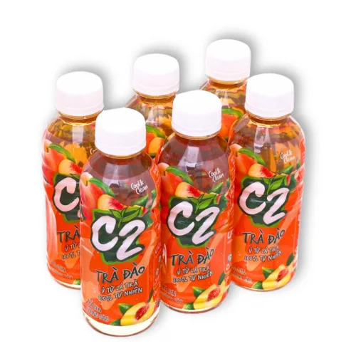 Trà Xanh C2 Hương Đào Lốc 6 Chai Nhỏ (225ml/Chai)