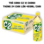 Trà Xanh C2 Hương Chanh Thùng 24 Chai Lớn (455ml/Chai)