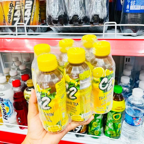 Trà Xanh C2 Hương Chanh Thùng 24 Chai Nhỏ (225ml/Chai)