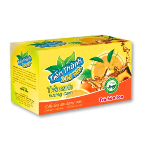 Trà Xanh Hoà Tan Tiến Thành Hương Cam 240g