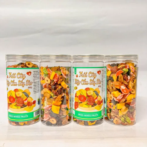 Trái Cây Thập Cẩm Sấy Dẻo Thơm Ngon Loại Đặc Biệt 500g Hộp