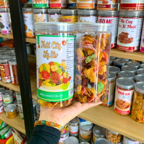 Trái Cây Thập Cẩm Sấy Dẻo Thơm Ngon Loại Đặc Biệt 500g Hộp