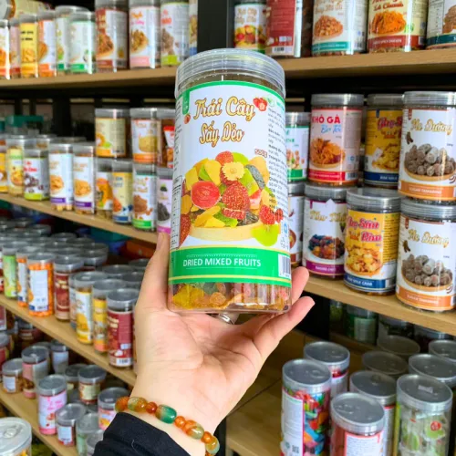 Trái Cây Thập Cẩm Sấy Dẻo Thơm Ngon Loại Đặc Biệt 500g Hộp