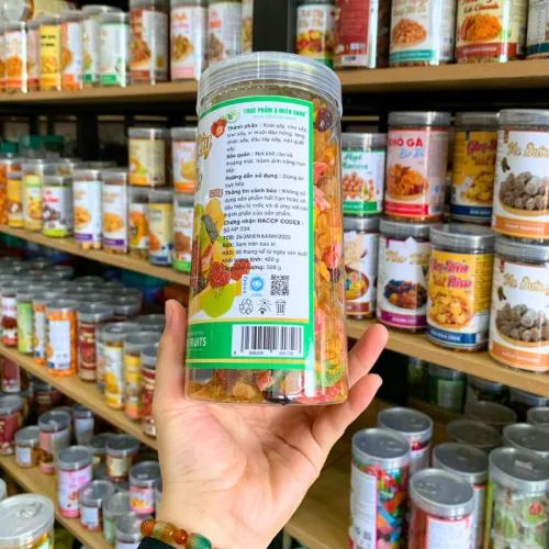 Trái Cây Thập Cẩm Sấy Dẻo Thơm Ngon Loại Đặc Biệt 500g Hộp