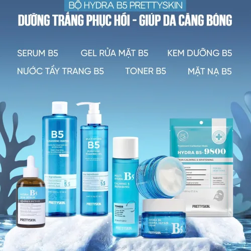 Trọn bộ B5 Dưỡng trắng phục hồi phục hồi giúp da cắng bóng
