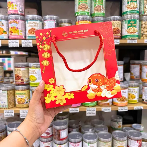 Túi Giấy Đỏ Đựng Quà Tết