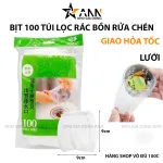 Combo 3 Túi Lọc Rác Bồn Rửa Chén (Set 100 Cái 9x9cm)