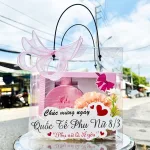 Túi Quà Tặng 8-3 Sữa Tắm Nước Hoa Charme Chance Hồng 250ml + Nước Hoa Charme Chance (Có Đèn Chớp)