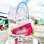 Túi Quà Tặng 8-3 Sữa Tắm Nước Hoa Charme Coco Hồng + Nước Hoa Charme Coco (Có Đèn Chớp)