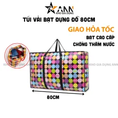 Túi Vải Bạt Đựng Đồ - Túi Dựng Chăn Màn Quần Áo Chống Nước Siêu Bền 80cm