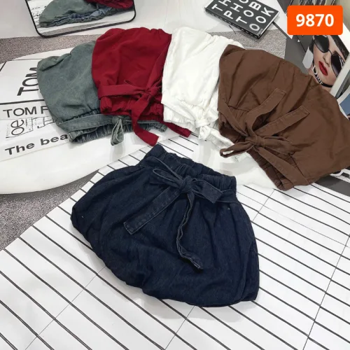 Váy Suông Dài - Váy Jeans Nữ - Váy Nữ Thắt Nơ - Quần Suông Dài - Quần Bí Ngô - Chất Liệu Vải Đẹp Dày Mềm Không Co Giãn Mặc Bền Đẹp (Nhiều Mẫu)