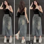 Váy Suông Dài - Váy Jeans Nữ - Váy Nữ Thắt Nơ - Quần Suông Dài - Quần Bí Ngô - Chất Liệu Vải Đẹp Dày Mềm Không Co Giãn Mặc Bền Đẹp (Nhiều Mẫu)