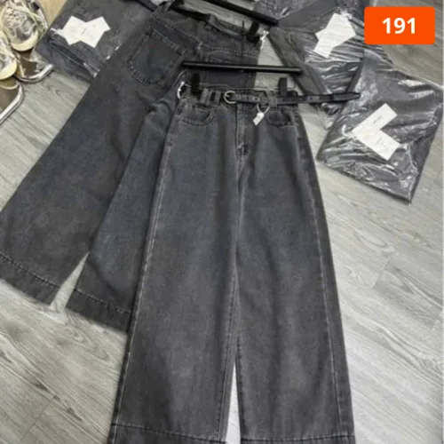 Váy Suông Dài - Váy Jeans Nữ - Váy Nữ Thắt Nơ - Quần Suông Dài - Quần Bí Ngô - Chất Liệu Vải Đẹp Dày Mềm Không Co Giãn Mặc Bền Đẹp (Nhiều Mẫu)