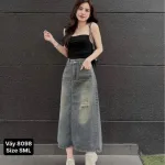 Váy Suông Dài - Váy Jeans Nữ - Váy Nữ Thắt Nơ - Quần Suông Dài - Quần Bí Ngô - Chất Liệu Vải Đẹp Dày Mềm Không Co Giãn Mặc Bền Đẹp (Nhiều Mẫu)