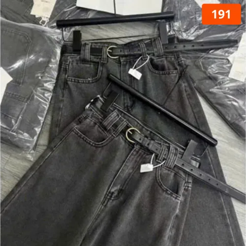 Váy Suông Dài - Váy Jeans Nữ - Váy Nữ Thắt Nơ - Quần Suông Dài - Quần Bí Ngô - Chất Liệu Vải Đẹp Dày Mềm Không Co Giãn Mặc Bền Đẹp (Nhiều Mẫu)