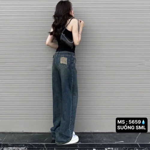 Váy Suông Dài - Váy Jeans Nữ - Váy Nữ Thắt Nơ - Quần Suông Dài - Quần Bí Ngô - Chất Liệu Vải Đẹp Dày Mềm Không Co Giãn Mặc Bền Đẹp (Nhiều Mẫu)