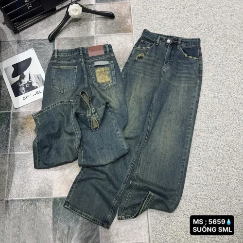 Váy Suông Dài - Váy Jeans Nữ - Váy Nữ Thắt Nơ - Quần Suông Dài - Quần Bí Ngô - Chất Liệu Vải Đẹp Dày Mềm Không Co Giãn Mặc Bền Đẹp (Nhiều Mẫu)