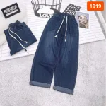 Váy Suông Dài - Váy Jeans Nữ Túi Kiểu Chất Liệu Vải Đẹp Dày Mềm Không Co Giãn Mặc Bền Đẹp