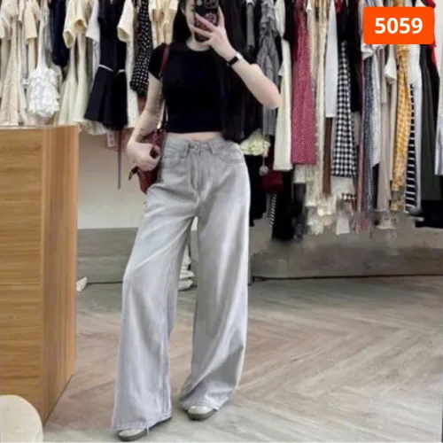 Váy Suông Dài - Váy Jeans Nữ Túi Kiểu Chất Liệu Vải Đẹp Dày Mềm Không Co Giãn Mặc Bền Đẹp