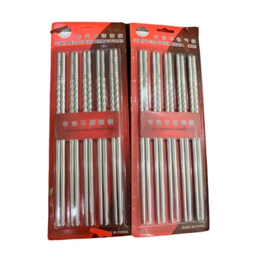 Vỉ 5 Đôi Đũa Inox Chất Lượng Cao 22cm