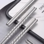 Vỉ 5 Đôi Đũa Inox Chất Lượng Cao 22cm