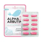 Viên Bột Kích Trắng Body Con Cá Alpha Arbutin 3 Plus+ Thái Lan Hỗ Trợ Chống Nắng - Túi 10 Viên