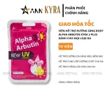Viên Bột Kích Trắng Body Kyra Alpha Arbutin 3 Plus+ Thái Lan Hỗ Trợ Chống Nắng- Túi 10 Viên