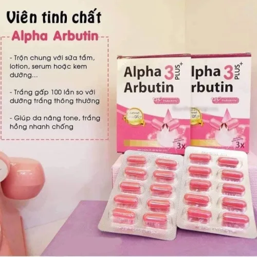 Viên Bột Kích Trắng Body Kyra Alpha Arbutin 3 Plus+ Thái Lan - Hộp 10 Viên