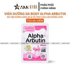 Viên Bột Kích Trắng Body Kyra Alpha Arbutin 3 Plus+ Thái Lan - Túi 10 Viên