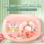 Viên Giặt Top Gia Hương Hoa Hồng - Hộp 40 Viên Giặt Quần Áo