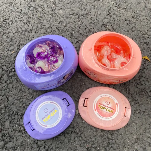 Viên Giặt Top Gia Hương Hoa Hồng - Hộp 40 Viên Giặt Quần Áo