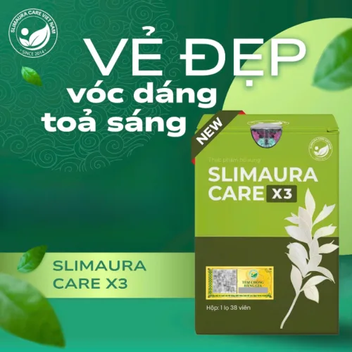 Viên Uống Giảm Cân Giữ Dáng Slimaura Care x3 1 Lọ 38 Viên