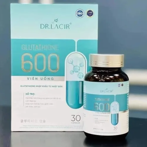 Viên Uống Trắng Da Glutathione 600 Dr Lacir  Để Sở Hữu Làn Da Trắng Mịn Banh Nóc