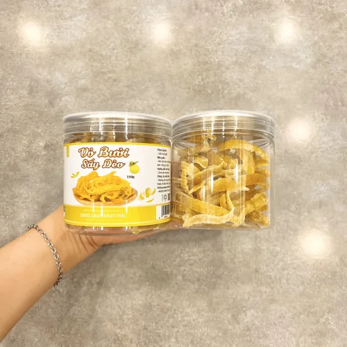 Vỏ Bưởi Sấy Dẻo Thơm Ngon 150g Hộp