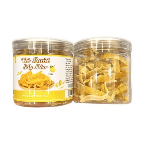 Vỏ Bưởi Sấy Dẻo Thơm Ngon 150g Hộp