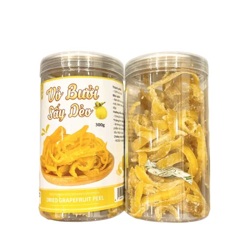 Vỏ Bưởi Sấy Dẻo Thơm Ngon 300g Hộp
