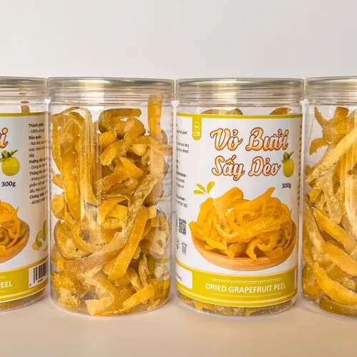 Vỏ Bưởi Sấy Dẻo Thơm Ngon 300g Hộp