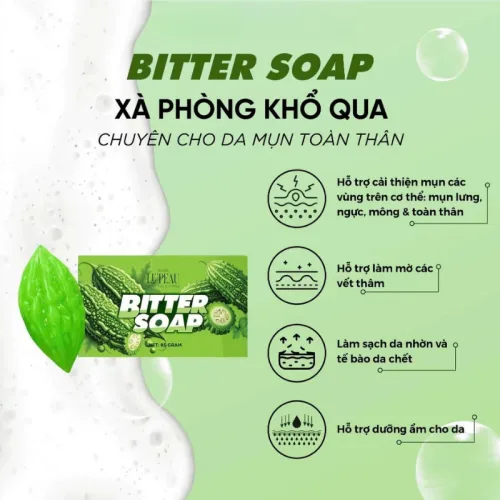 Xà Bông Tắm Trắng Body Khổ Qua Bitter Soap Le Peau 85g