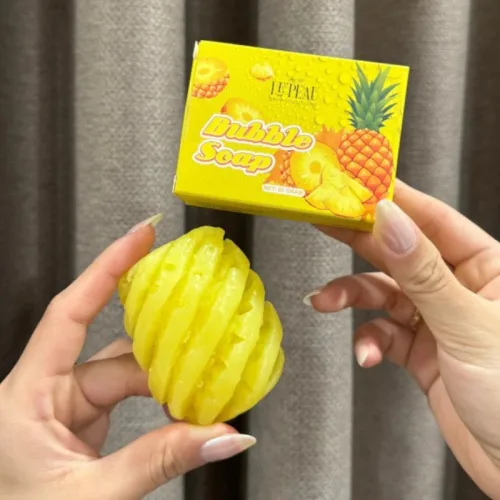 Xà Bông Tắm Trắng Body Khóm Bubble Soap 65g Le Peau - Combo 2 (1 Khóm + Tặng 1 Khóm)