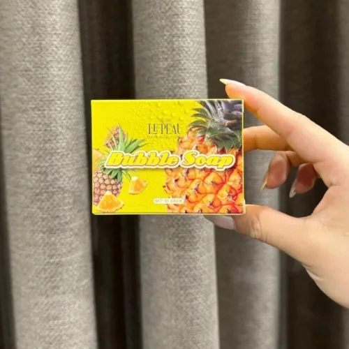 Xà Bông Tắm Trắng Body Khóm Bubble Soap 65g Le Peau - Combo 2 (1 Khóm + Tặng 1 Khóm)