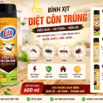 Xịt Côn Trùng LIX Hương Cam Chai Vàng 600ML