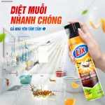 Xịt Côn Trùng LIX Hương Cam Chai Vàng 600ML