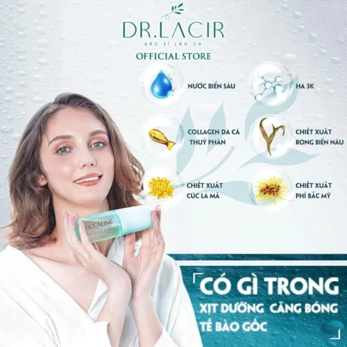 Occaline smooth spray & HA 3K: chi tiết tạo cảm giác da căng mịn